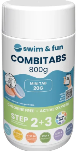 Kombitabletter klorfri 20 g, 800 g - Swim & Fun