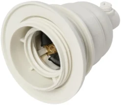 Kronesokkel E27 hvit