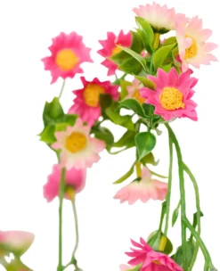 Kunstig blomsterranke rosa 210 cm
