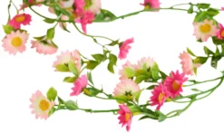 Kunstig blomsterranke rosa 210 cm
