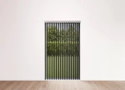 Lamellgardin svart 150 x 250 cm