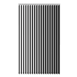 Lamellgardin svart 100 x 250 cm