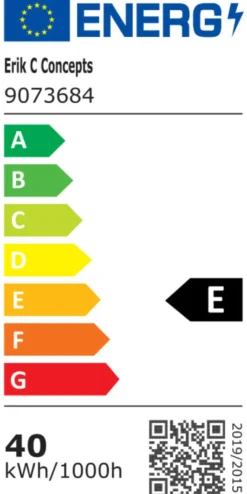 LED-panellys 60 x 60 x 3,8 cm hvit