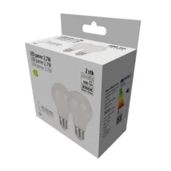 LED-pærer standard 2,7 W E27 - 2-pk.