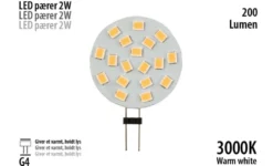LED-stiftpære 2 W G4 - 1 stk.