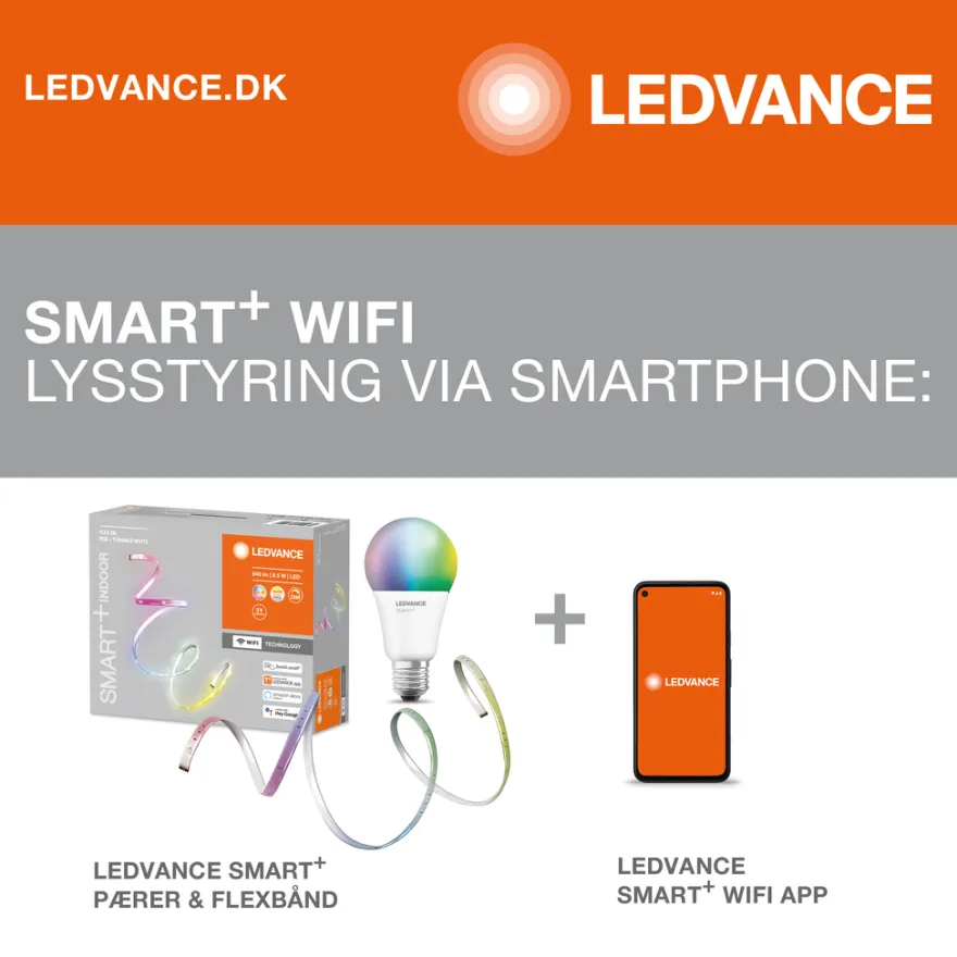 LEDVANCE SMART+ standard pære farget E27 9 W