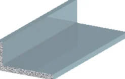 Listprofil sølv - 15 x 30 mm x 1 meter