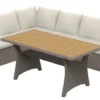 Loungesett Boise 3 deler teak/natur - Sunlife®
