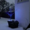 Lysslynge 100 LED-pærer blå 9,9 meter