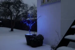 Lysslynge 100 LED-pærer blå 9,9 meter