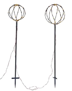 Lystrær kuppel med 96 LED H130/110 cm 2-pk.