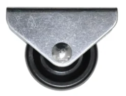 Møbelhjul bukk fast svart 30 mm