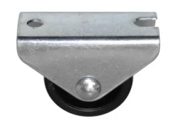 Møbelhjul bukk fast svart 30 mm