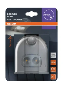 Osram DoorLED sensorlampe sølv batteri
