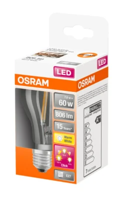 Osram LED Star+ Classic dimbar 7 W (60 W) E27