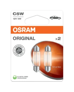 Osram signalpære til bil C5W 12 V - 2 stk.