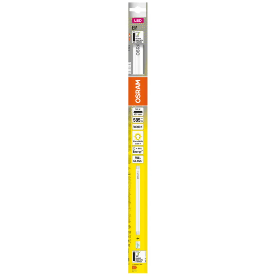 Osram SubstiTUBE T8 EM lysstoffrør G13 5,4 W