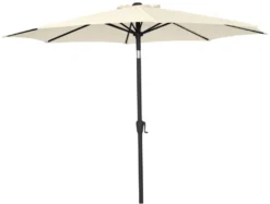 Parasoll Arizona beige m/sveiv og tilt Ø300 - Sunlife®