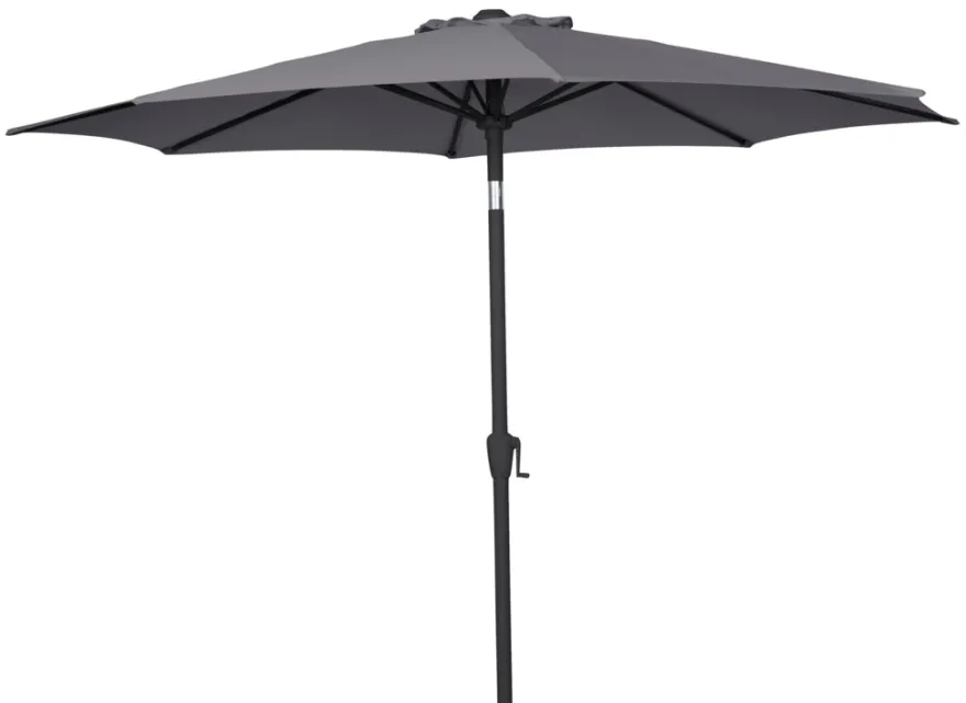 Parasoll Arizona grå m/sveiv & tilt Ø300 - Sunlife®
