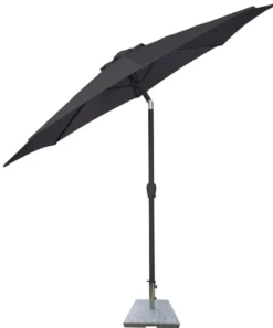 Parasoll Arizona svart m/sveiv & tilt svart Ø300 - Sunlife®