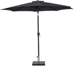 Parasoll Arizona svart m/sveiv & tilt svart Ø300 - Sunlife®