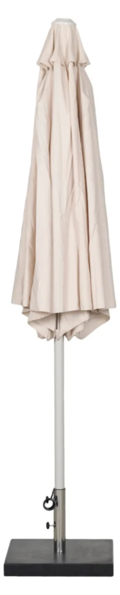 Parasoll Nevada grå m/sveiv & tilt Ø 300 cm - Sunlife®