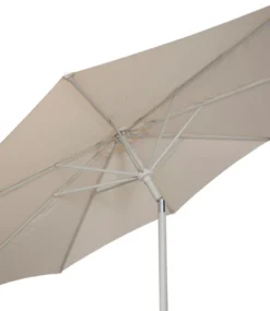 Parasoll Nevada grå m/sveiv & tilt Ø 300 cm - Sunlife®