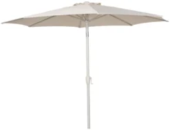 Parasoll Nevada grå m/sveiv & tilt Ø 300 cm - Sunlife®