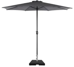Parasollfot Freetown 50x50x6 cm svart granitt - Sunlife®