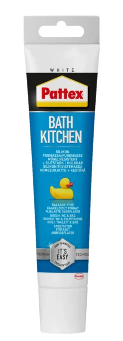 Pattex Silikonfuge bad & kjøkken hvit 50 ml
