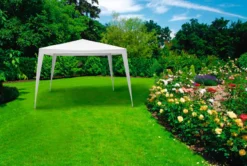 Paviljong Lido 3x3 m metall og hvit PE - Sunlife®