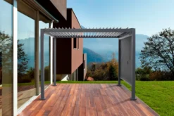 Pergola 3 x 3 x 2,3 meter mørkegrå