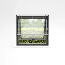 Persienne aluminium hvit 120 x 130 cm