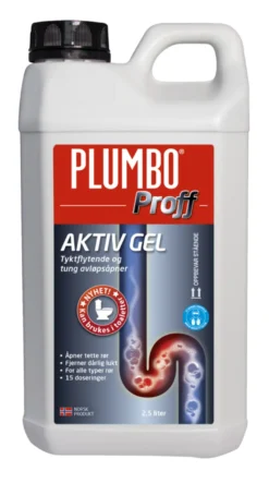 Plumbo avløpsåpner proff aktiv gel 2,5 liter