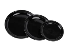 Pottefat blank svart Ø27 cm