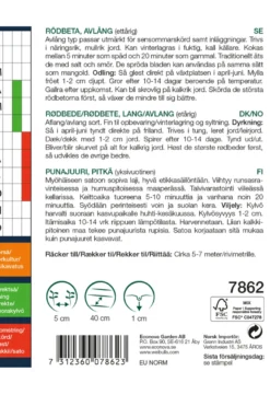 Rødbeter lang cylindra