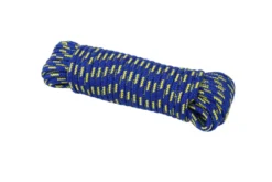 Rep 6 mm x 15 meter blått/gult