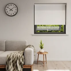 Rullegardin mørklegging hvit 90 x 210 cm