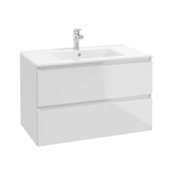 Servantskap Deluxe 80 cm blank hvit - REN