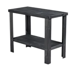 Sidebord i tre med 1 hylle 90 x 45 cm