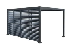 Sidepanel med justerbare lameller til pergola 4 meter - Outfit