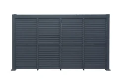 Sidepanel med justerbare lameller til pergola 4 meter - Outfit