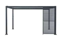Sidepanel med justerbare lameller til pergola 4 meter - Outfit