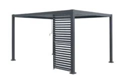 Sidepanel med justerbare lameller til pergola 4 meter - Outfit