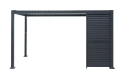 Sidepanel med justerbare lameller til pergola 4 meter - Outfit