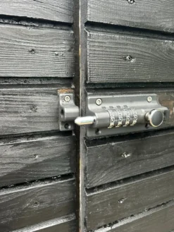 Skåtelås med kodelås svart 120 x 48 mm