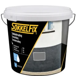 Sokkelmaling vannbasert grå 5 liter - Sokkelfix
