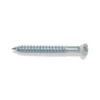 Sokkelskrue 3,9 x 41 mm - hvit