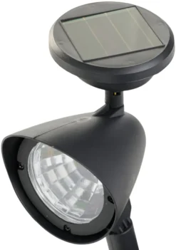 Solcellelampe Spotlight svart 19 cm - Garden®