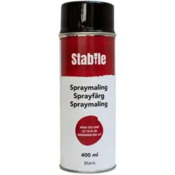 Spraymaling svart blank 400 ml - Stabile